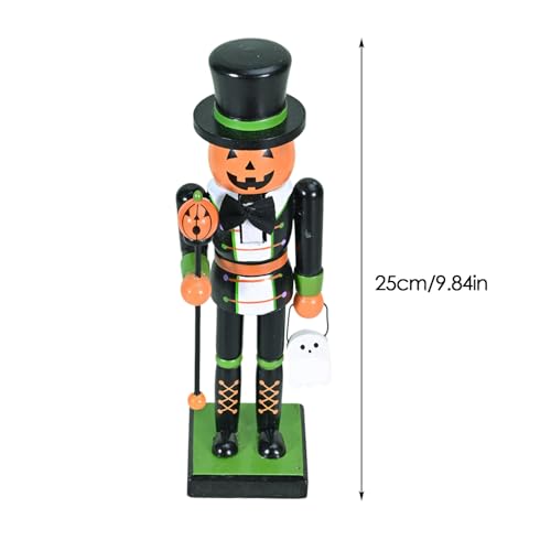 Casse-noisette en bois d'Halloween : statue de sorcière artisanale