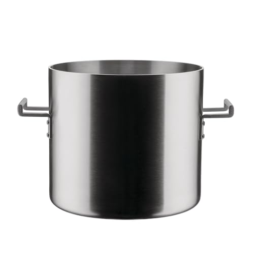 Convivio - Pentola in Trilamina di Design Adatta induzione in Acciaio Inossidabile e PVD con Fondo in Magnetico 24 cm Satinata