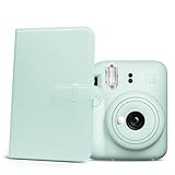 Rieibi FUJIFILM アルバム、チェキ アルバム instax mini99/90/12/mini11/mini40/EVO/mini9/mini8対応チェキアルバム 大容量 3インチ写真 108枚収納 mini12ボディと同色 5色展開 記念日プレゼント PUレザー 可愛いチェキ帳 おしゃれ 誕生日プレゼント 贈り物(グリーン)