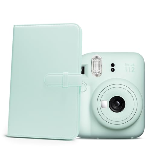 Rieibi FUJIFILM アルバム、チェキ アルバム instax mini99/90/12/mini11/mini40/EVO/mini9/mini8対応チェキアルバム 大容量 3インチ写真 108枚収納 mini12ボディと同色 5色展開 記念日