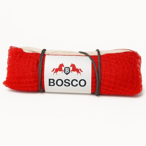 Image of BOSCO Portable Badminton Net Red Colour for Indoor & Outdoor Play | Adjustable Height & Easy Setup Net Stand for Training, Practice & Recreation