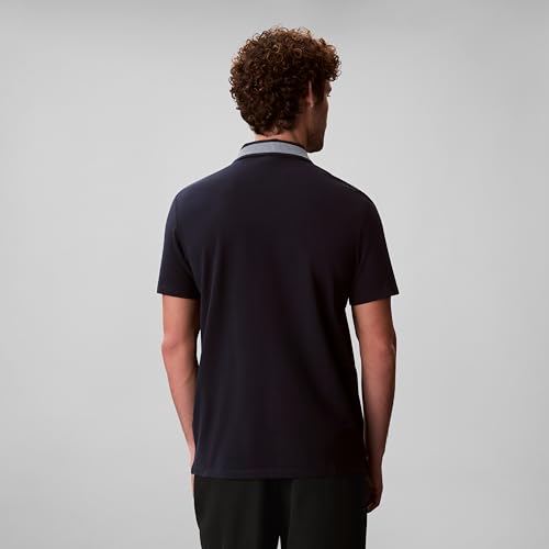 Calvin Klein Men's Jacquard Pointed Collar Polo Dark Sapphire by Calvin Klein - Used condition - US$27.95