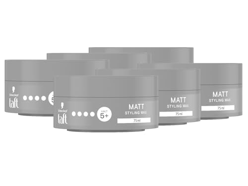 Cire coiffante mate TAFT Schwarzkopf lot de 6 x 75 ml pour une tenue longue durée