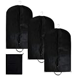 ★ PROTECCÍON COMPLETA:Estas bolsas de ropa ofrecen una excelente protección para su ropa, las mantiene limpias y planas.Fácil de colgar en armarios con colgador (no incluido).