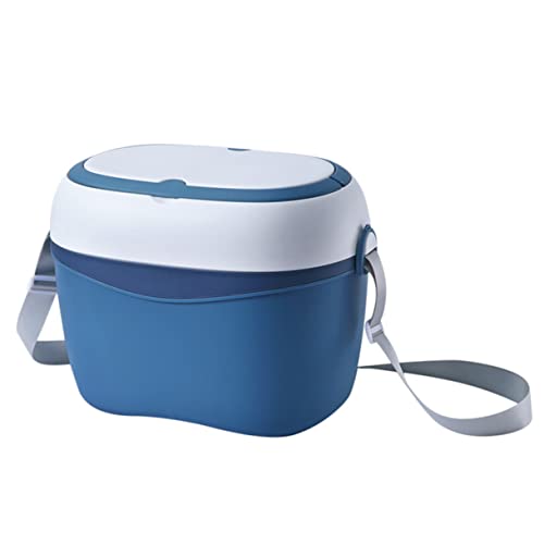 Kisangel 1 Stück Aufbewahrungsbox für Babyflaschen Reisen isoliert mit tragbar erste Behälter für Babybedarf Reisekoffer für Babys Organizer für Babyartikel pp Blue
