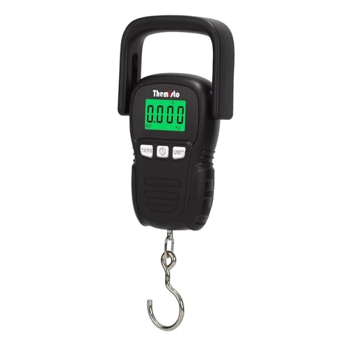 Themisto TH-WS12 Digital Hanging Travel Luggage Scale with Strap, 50kg Capacity