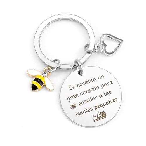 QONCV Regalo Profesora Infantil, Llaveros Profesora Profesor Profesores Profes Maestras primaria graduacion Originales Regalo