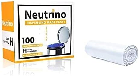 Neutrino Bolsas de basura (100 unidades) con forro de 8 a 9 galones, bolsas de b