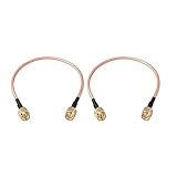 YFFSFDC RG316 同軸 ケーブル 両端SMA ケーブル 10cm 超低損失 SMA-P（オス）-SMA-P（オス） 2本セット