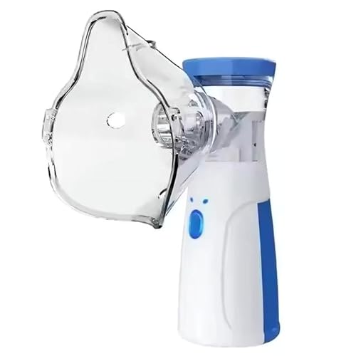 Image of Portable Mesh Nebulizer, One-Button Operation, Silent Operation, High Nebulization Rate, Medical Grade Materials, USB, White