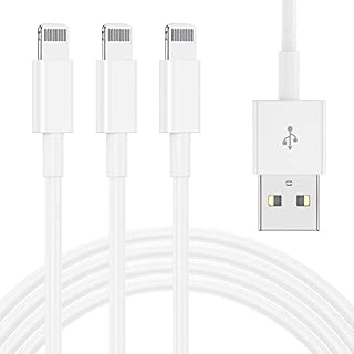 3Pack 1M iPhone Charger Cable, [MFI Certified] iPhone USB Charging Lead, 1 Metre USB A to Lightning Charge Cable, Fast Apple Charging Wire for iPhone 13 Mini/12 Pro Max/11/X/XS/XR/8 Plus/7/6s/SE