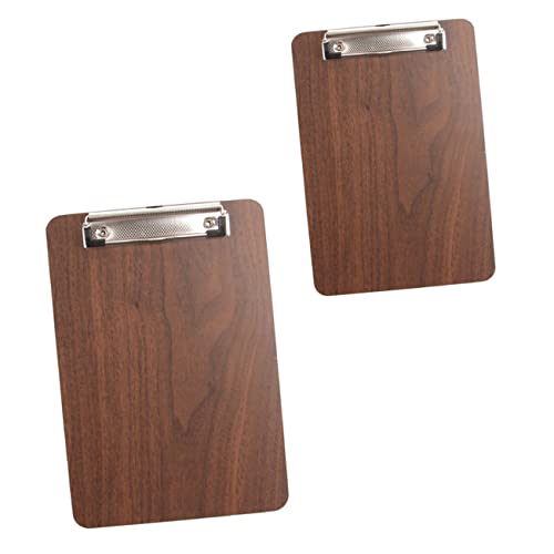 HOODANCOS Wooden Menu Board Clip for Restaurant Home A4 A5 Size Kitchen Menu Holder