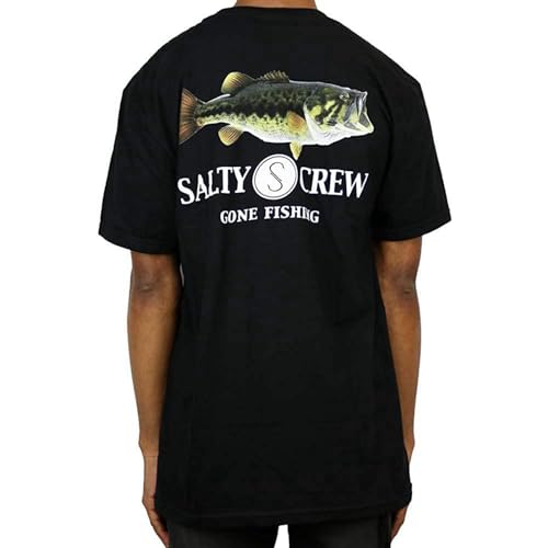 SukGarden Salty Crew - Camiseta para hombre, diseño de bajo verde, Negro, 3XL
