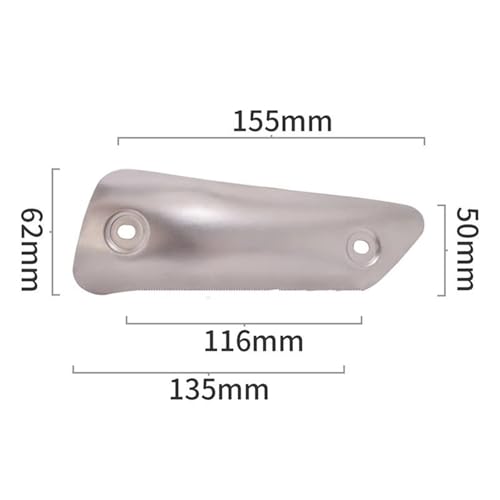 Protector térmico de escape universal abrazadera aislante CBR500 Z900 MT-07 3