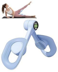 Lorrtta Women Pelvic Floor Muscle Trainer with Counter, Adjustable Leg & Hip Strengthener, Full Body Home Fitness Workout Equipment