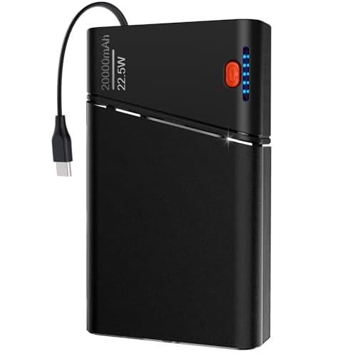 Portable Charger 20000mAh, 22.5W PD 3.0+QC 4.0 Super Fast Charging Power Bank, Cooler Aerospace Metal Case for iPhone 17 16 15 14, 13 Android, iPad, Samsung Google Tablet & More, Travel Essential
