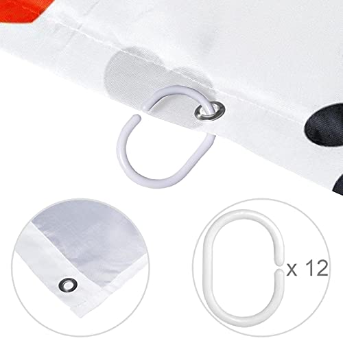 Rideau de douche aquarelle chien 183 cm en tissu imperméable - 5