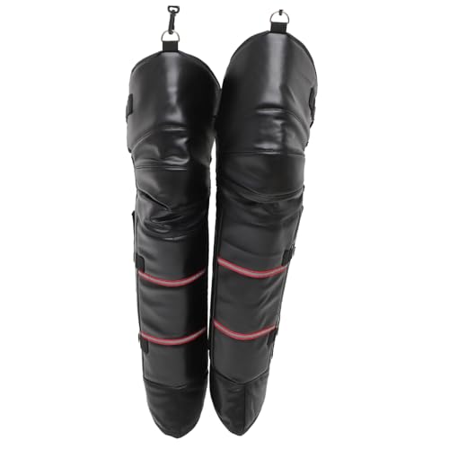 COOLHIYA 1 Pair Motorcycle Knee Pads Knee Sleeve Adult Knee Support Motorcycle Knee Support Mountain Bike Knee Pad Riding Protective Gear Knee Brace Riding Kneecaps Black Artificial Fur