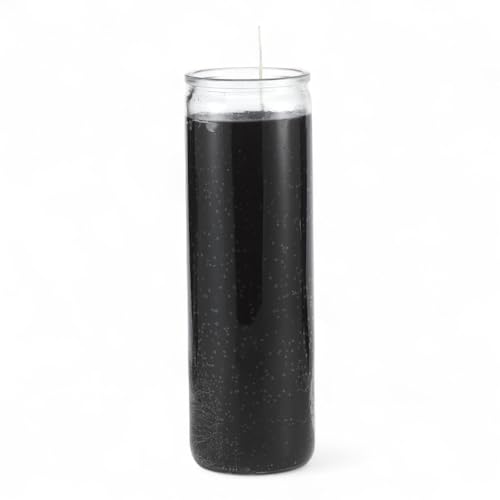 7 Day Black Candle in Glass – 8