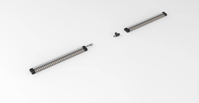 Image of EBD LED Under Cabinet Lights Hardwired Built-in Adjustable Cable Midway Input Under Counter Lights for Kitchen Sink Light 15 Pcs 6750 Lm 6500K Super-Bright for Closet Shelves Shelf Locker & Bookcase