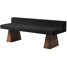 End of Bed Bench Wooden Sofa Stool with Backrest Suitable for Home Use Dining Room Bedroom Bed Foot Bench Living Storage BenchesXL