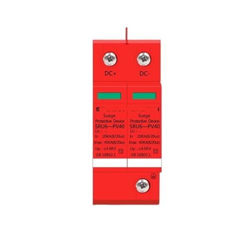 Protecteur de surtension DC SPD 2P protège vos onduleurs contre la foudre en courant 500V