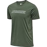 hummel hmlTE Callum Cotton T-Shirt Camiseta, Hombre, Laurel Wreath, M