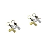 Porte-clés pour couple : design avec pendentif en forme de souris et de clavier, unique et spécial, porte-clés pour couple