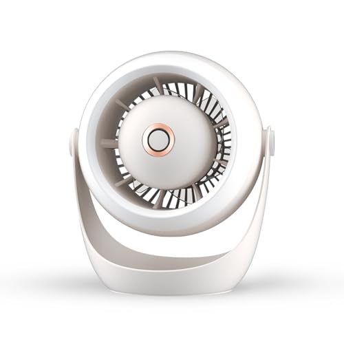 Ventilador de escritorio USB con batería de 1000mAh, abanico portátil de 3 velocidades