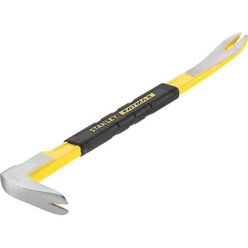 STANLEY Fmht1-55010 Arrache-Clous Gamme FATMAX – Pinces Biseautées – Acier Au Carbone – Tête Plate – Poignée Plastique – Finition Antiglisse Pour Un Meilleur Levier