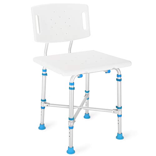 Health Line Massage Products Bariatric Heavy Duty Shower & Bath Stool, 600 lb