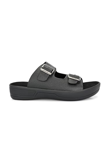 Image of KASTAVA KS 117 Comfortable Premium Synthetic Casual Sandals | Adjustable Buckle Closure | Lightweight Everyday Wear Sandals for Men