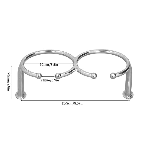 Portavasos de Acero Inoxidable para Barco con Base Sólida miniatura 6