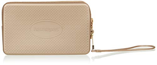 Mini Bag Plus Metálica, Havaianas, Adulto Unissex, Champagne, U