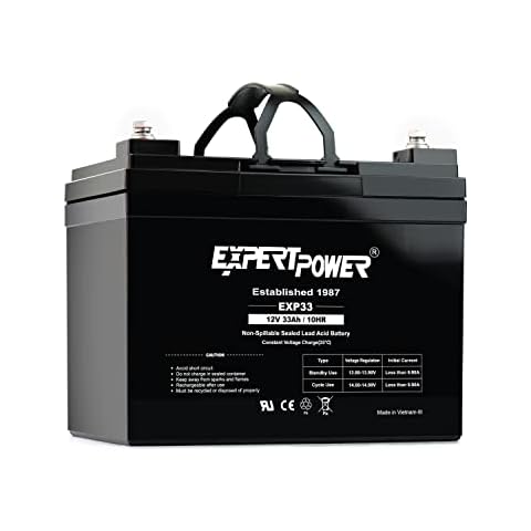 ExpertPower 12v 33ah Rechargeable Deep Cycle Battery [EXP1233 ] Cover