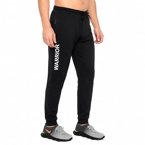 Image of BLUE STAR SHARK Men's Slim Fit Track Pants - Joggers for Running, Gym, Sports, and Casual Wear | Multipurpose Activewear Lower for Men & Boys | Stylish Summer Trousers & Night Pants