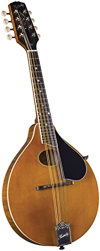 Kentucky KM-272 Artist Oval Hole A-Style Mandolin – Transparent Amber – Solid Spruce Top, Maple...