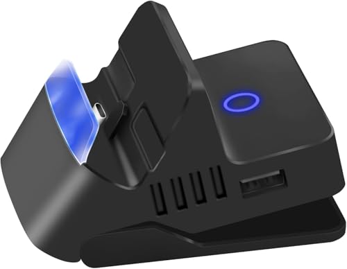 Switch2/Switch OLED/Switchドック 充電スタンド TV出力 ミニドック hdmi変換アダプター(４段階角度調整/最新システム対応/TVモード/テーブルモード) 切り替え 放熱対策 小型 三つのUSBポート&Type-Cポート (Switch 2専用 ドック)