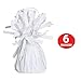Beistle Metallic Wrapped Balloon Weight - White Pack of 12