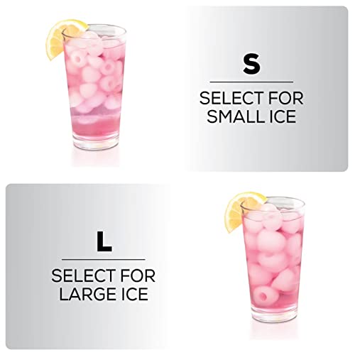 guiling-1986 Eiswürfelmaschine, tragbar, automatisch, zum Aufstellen, 26 Pfund – Eiswürfelmaschine für Haushaltsgeräte, Weiß