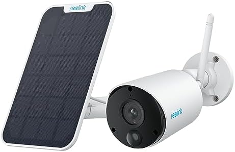 Reolink 2K Überwachungskamera Aussen Akku, 2,4GHz Wi-Fi, IR-Nachtsicht | PIR- & KI-Erkennung, 2-Wege-Audio, Kabellose Solar WLAN Kamera Outdoor, Zeitraffer, Wetterfest, Argus Eco 3