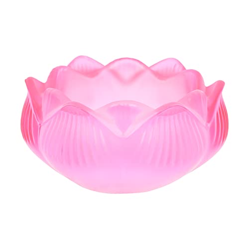 Homoyoyo 2pezzi Portacandele in Vetro Squisito Contenitore per Candele Artigianale Decorativo Ornamento in Vetro Delicato Adatto per Casa Chiesa Tempio