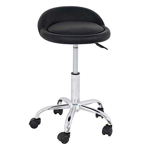 HomGarden Adjustable Hydraulic Rolling Swivel Stool for Massage Salon Office Facial Spa Medical