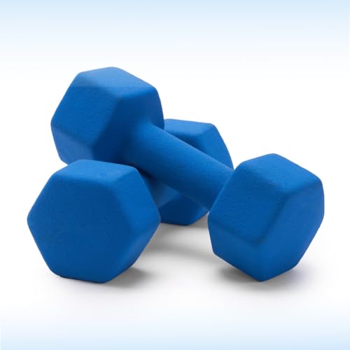 Image of Neoprene Dumbbell 5Kg x 2 Blue