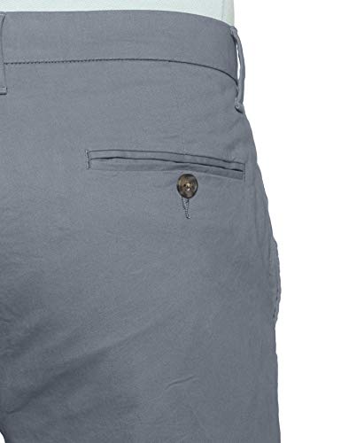 Image of Marks & Spencer Mens Solid Mid Rise Slim Fit Chinos