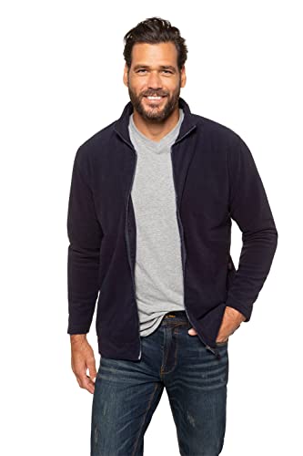 JP 1880 Homme Grandes tailles Polaire douce et chaude avec fermeture zippée bleu marine foncé 3XL 705552 70-3XL