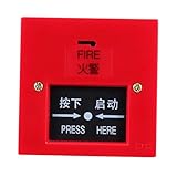 SHINEOFI Interruptor De Alarma contra Incendios Manual Botón De Emergencia Reiniciable para Sistemas De Alarma De Incendios para Fogones De Tienda