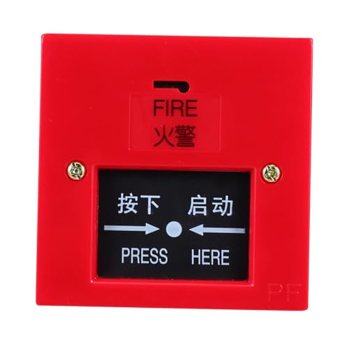 SHINEOFI Interruptor De Alarma contra Incendios Manual Botón De Emergencia Reiniciable para Sistemas De Alarma De Incendios para Fogones De Tienda
