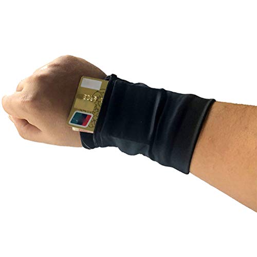 RetroFun Sport Wrist Pocket Pouch, Running Gym Bag Wallet, Handyhalter Wrist Support Wrist Bag Schweißband zum Radfahren von Handykarten