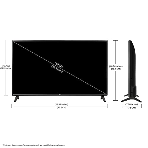 Image of LG 80 cm (32 inches) HD Ready Smart LED TV ‎32LM565BPTA (Ceramic Black)